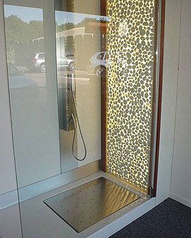 Stones design met verlichting.